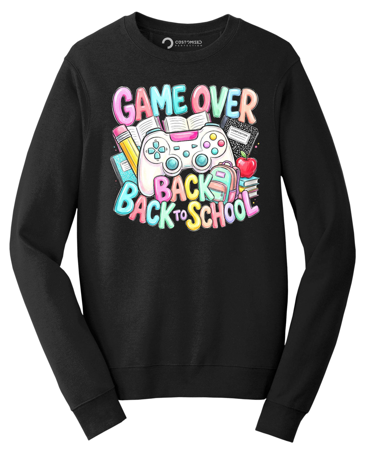Game Over Back to School Gamer Shirt, Student Teacher First Day Tee, Gaming Graphic Gift