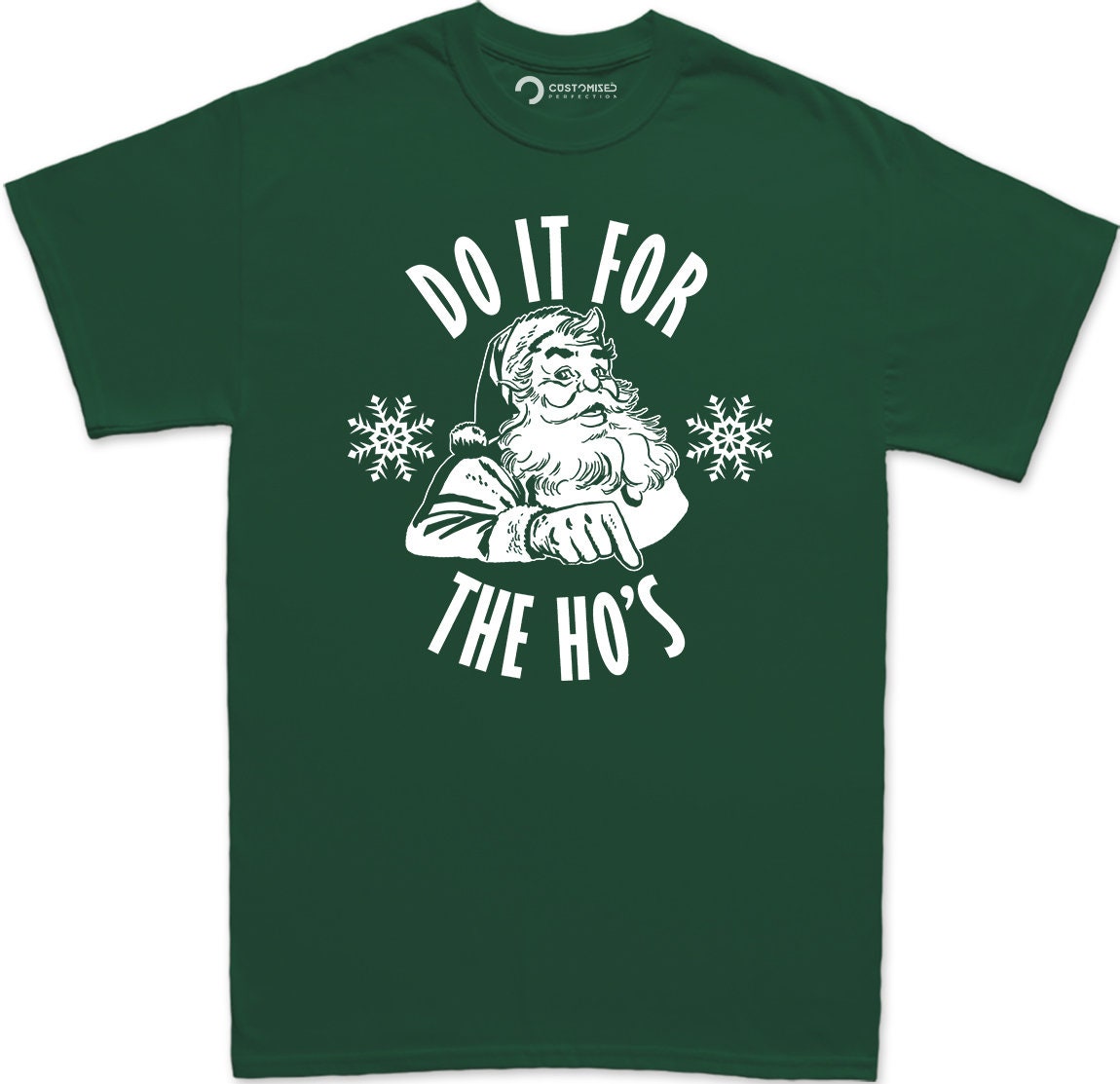 Do It For The Hos T-Shirt, Ho Ho Ho, Funny Santa Claus Shirt, Christmas T shirt, Cool Santa Shirt, Holiday T shirt