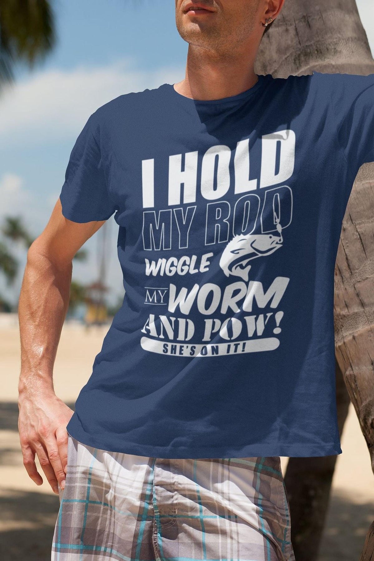 Funny Fishing Shirt, I Hold My Rod Angler Tee, Comfort Colors® Fisherman Top