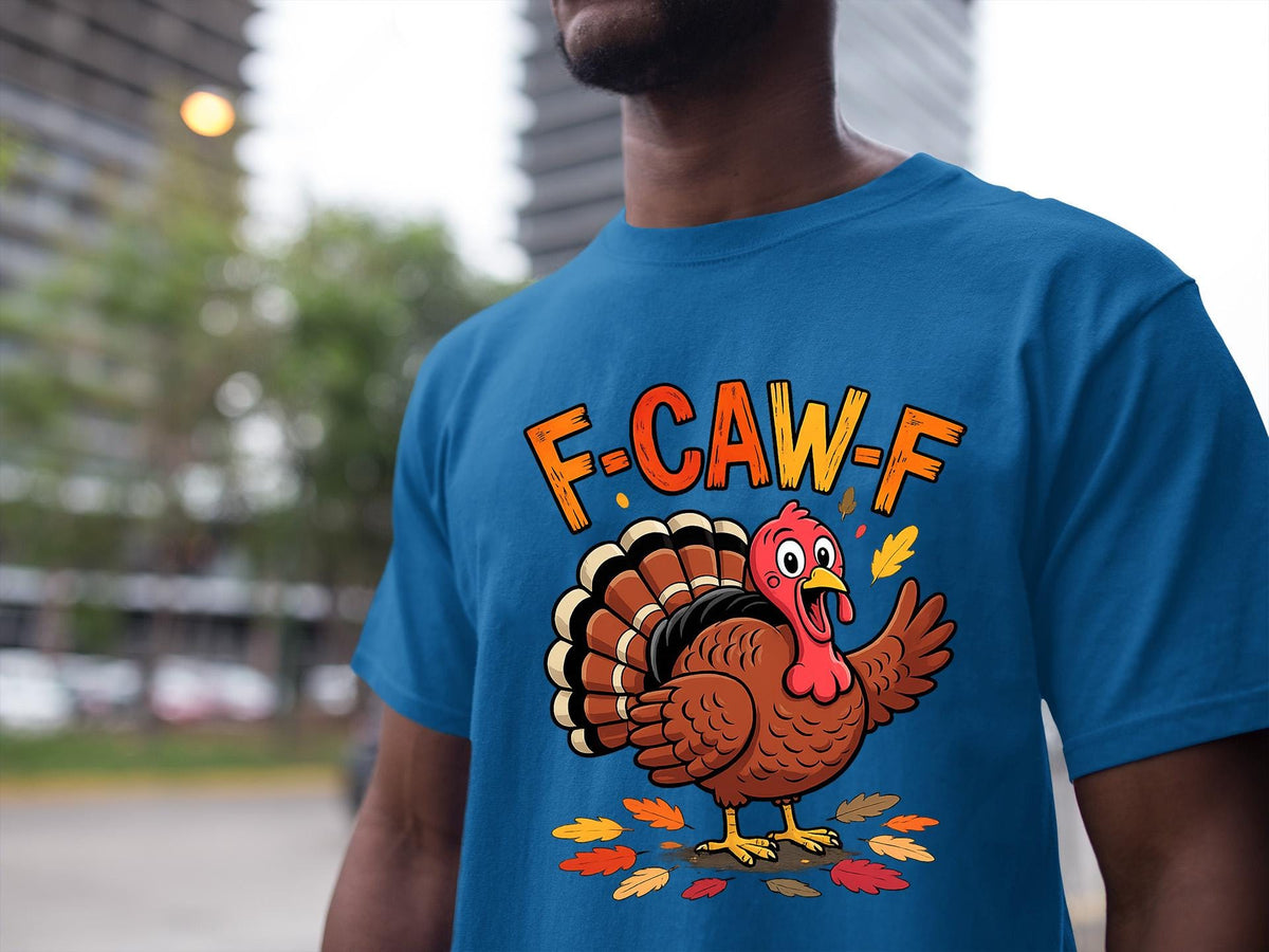 Comfort Colors® Thanksgiving Turkey Shirt, Funny Fall Bird FcawF Tee, Cute Autumn Holiday Graphic Gift