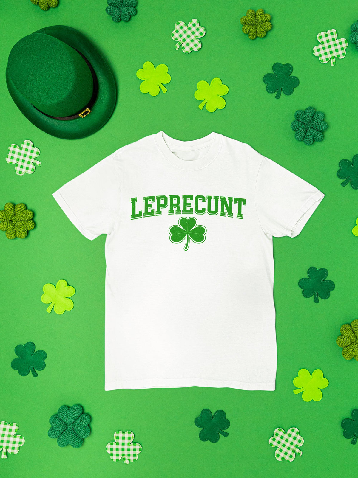 Leprecunt Shamrock Tee | Funny St. Patrick's Day Irish Shirt