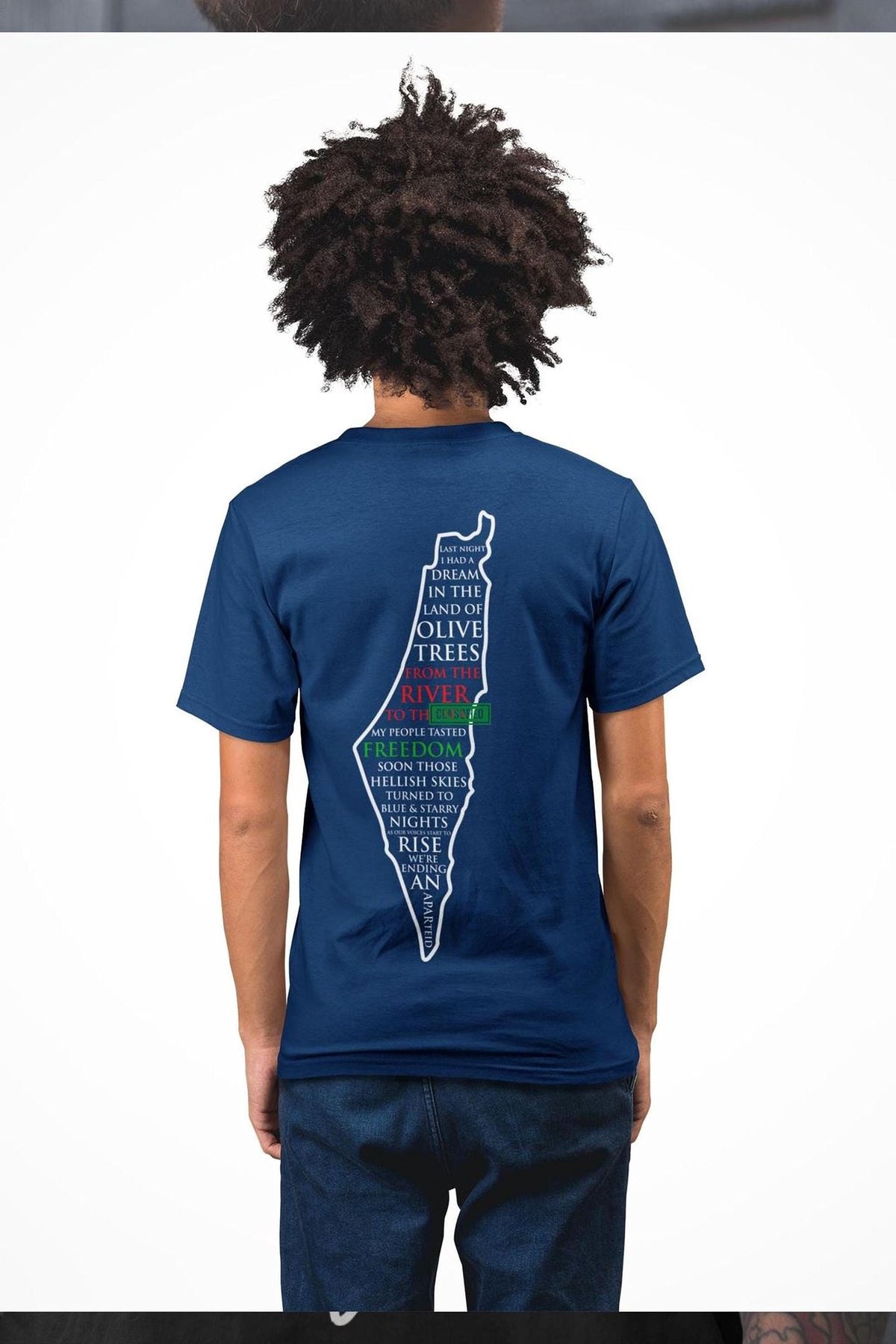 Last Night I Had A Dream Song T-shirt - Palestinian Gaza Support Tee