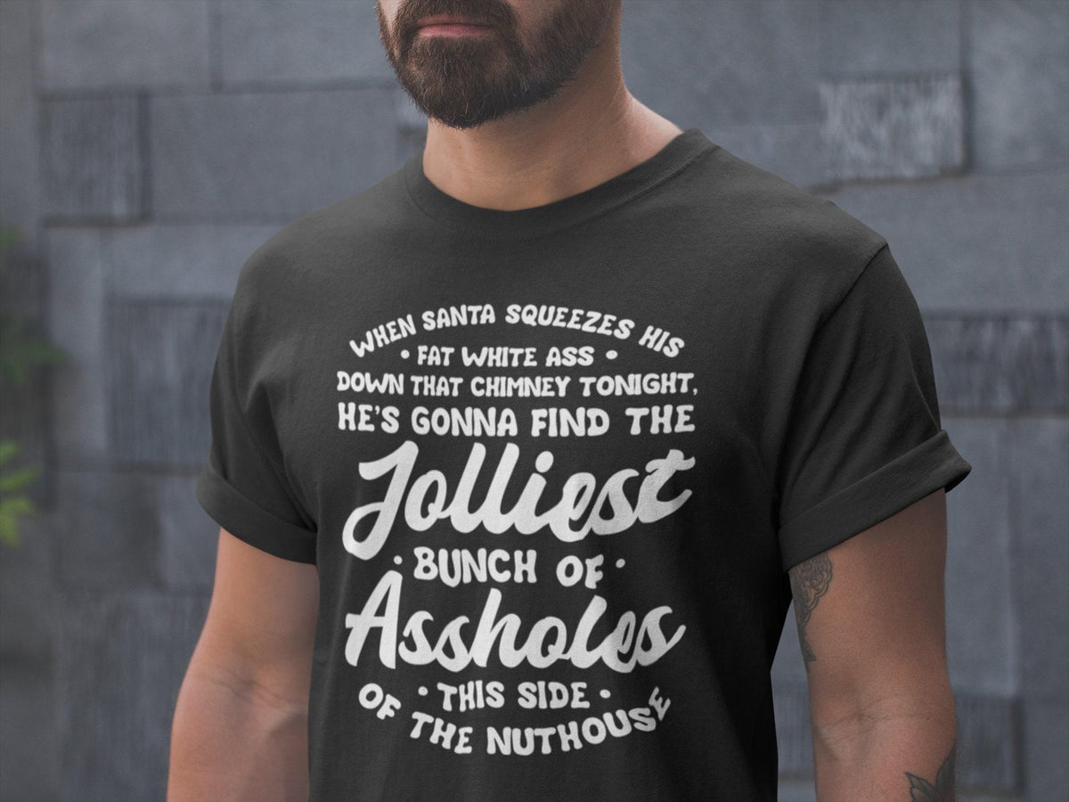 Jolliest Bunch of Assholes Shirt - Funny Christmas Vacation Tee, Clark Griswold Quotes
