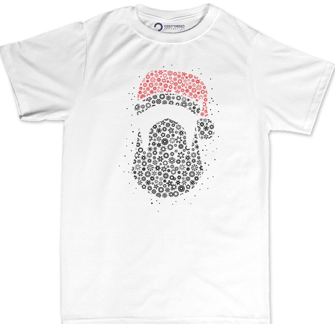 Funny Christmas Santa Shirt for Men, Funny Santa Face Shirt, Cool Santa Shirt, Family Christmas Shirt, Holiday Shirt, Santa Shape Gift Shirt