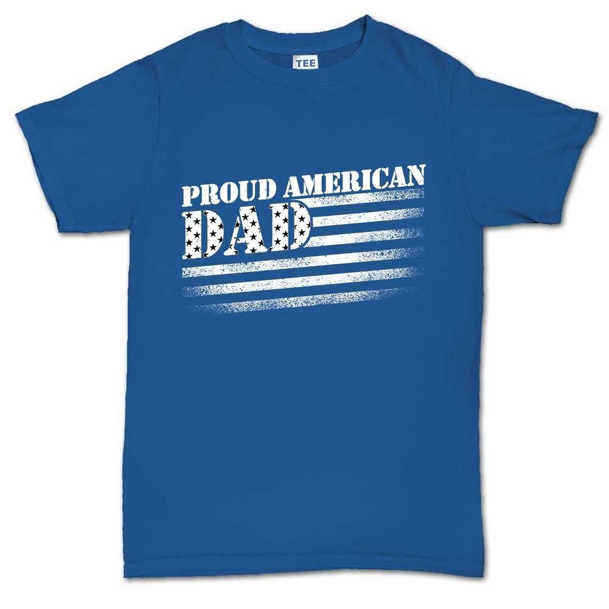 Proud American Dad Shirt, Patriotic Father's Day Gift, Papa Mens Tee Top