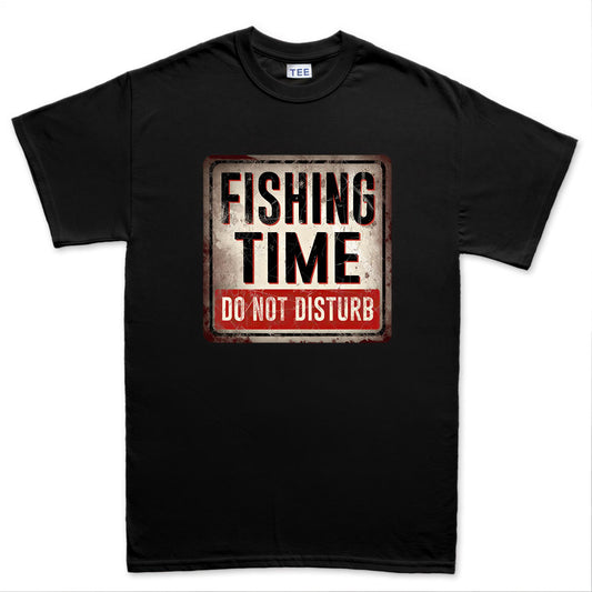 Funny Fishing Time Shirt, Do Not Disturb Tee, Sarcastic Warning Sign Top