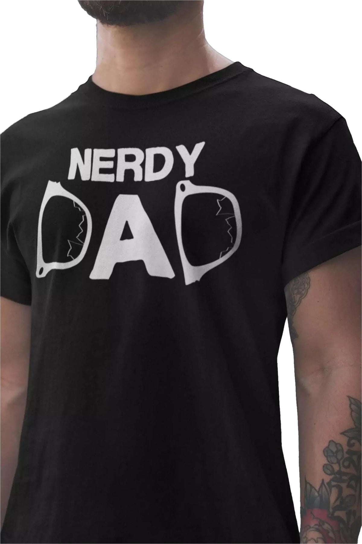 Nerdy Dad Shirt, Comfort Colors® Funny Design Tshirt, Geek Father Gift Tee