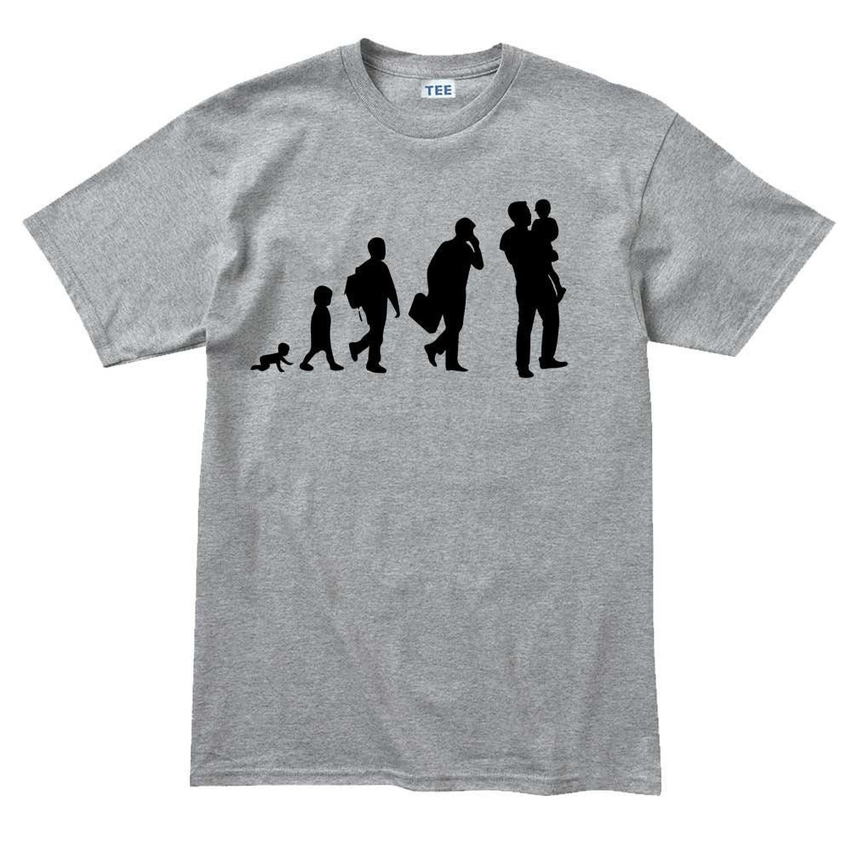 Evolution Of Dad Father's Day Gift for Daddy Birthday Mens T shirt Tee Top T-shirt - R1981