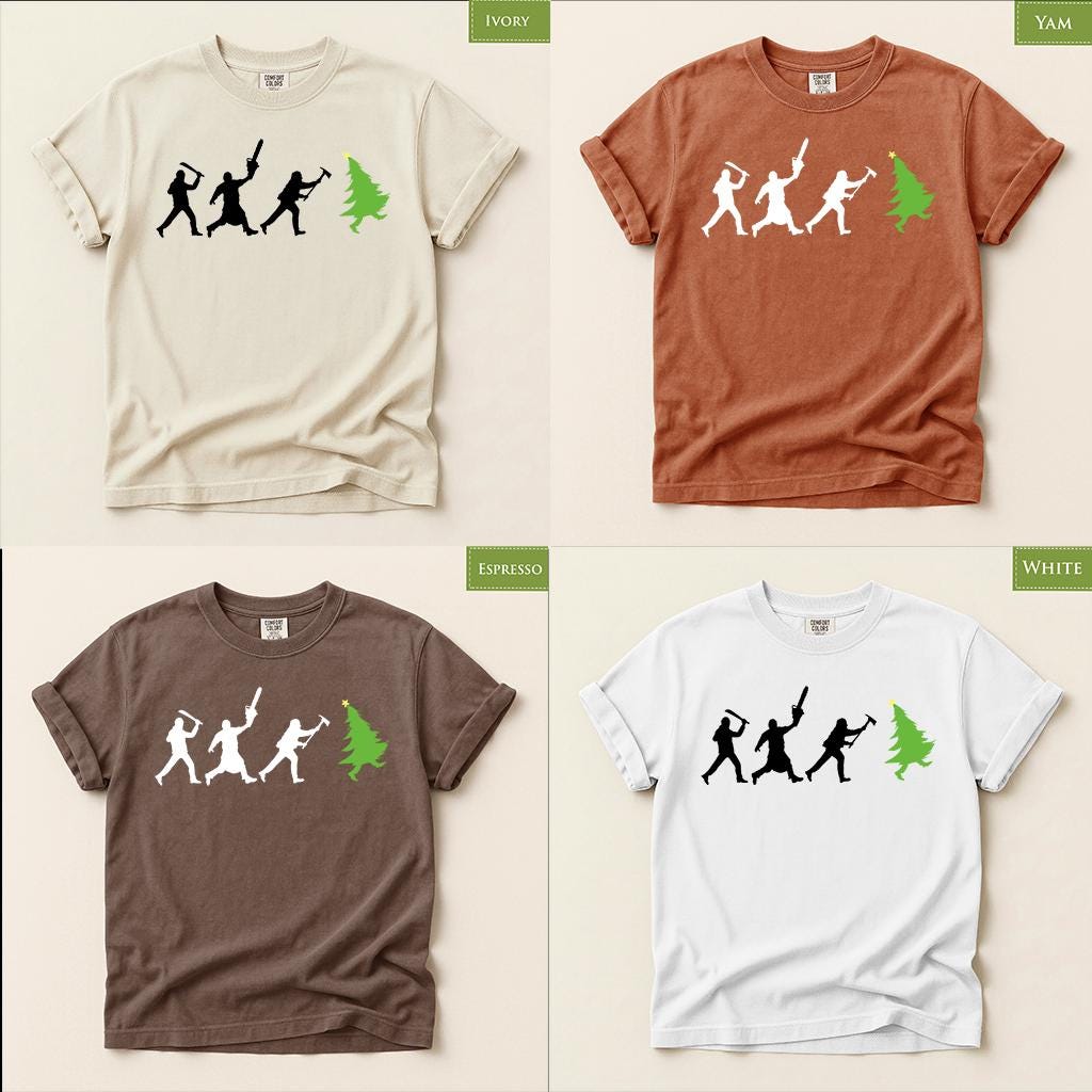 Comfort Colors® Christmas Tree Warrior Shirt, Funny Holiday Tee, Christmas Tree Graphic, Festive Winter Gift