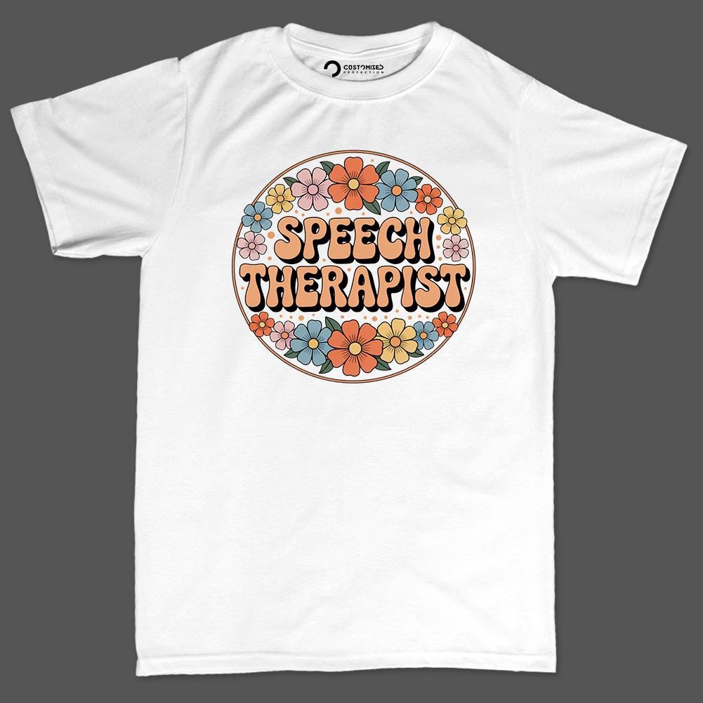 Speech Therapist Shirt | Retro Floral SLP Hoodie | Speech Language Gift