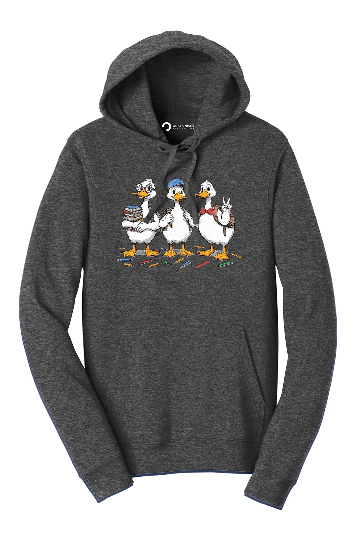 Funny Goose Back to School Shirt, Cute Duck Teacher Student First Day Graphic Tee, BTS Top