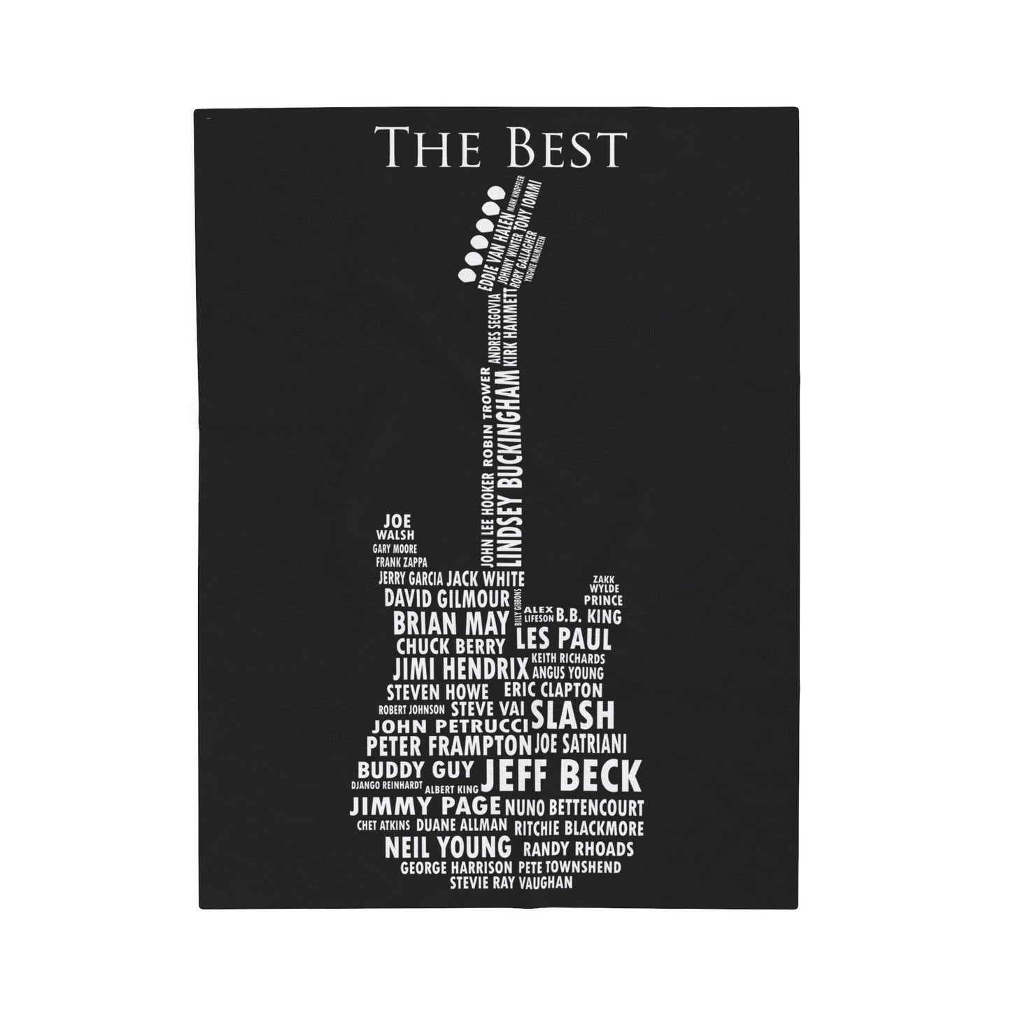 Guitar Legends Velveteen Plush Blanket | Cozy Music Decor