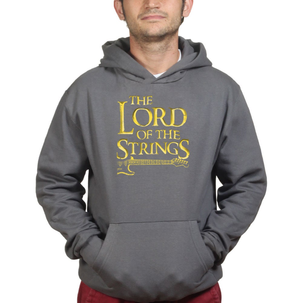Lord Of the Strings Guitar Player Parody Funny Hoodie