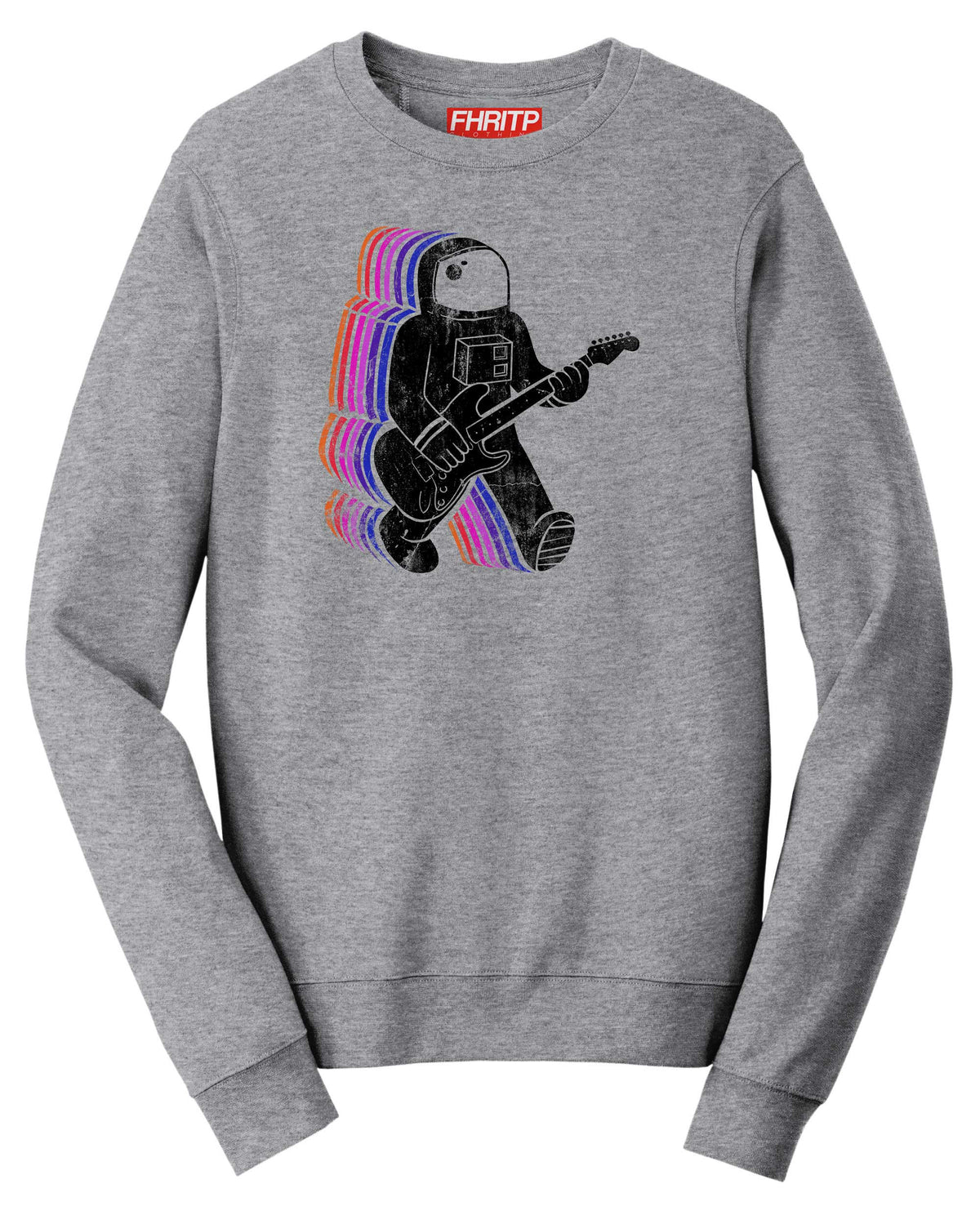 Rockalicious Funkalicious Guitar Astronaut Funny Spoof Sweatshirt