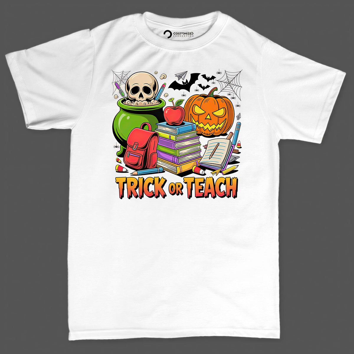 Trick Or Teach Shirt | Halloween Cauldron Hoodie | Funny Teacher Gift Idea T-shirt