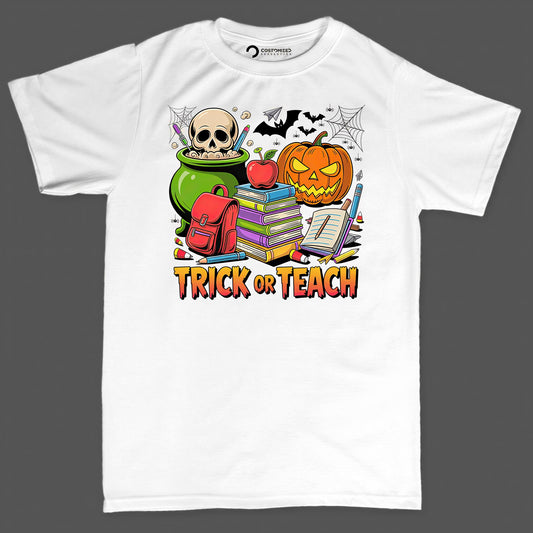 Trick Or Teach Shirt | Halloween Cauldron Hoodie | Funny Teacher Gift Idea T-shirt