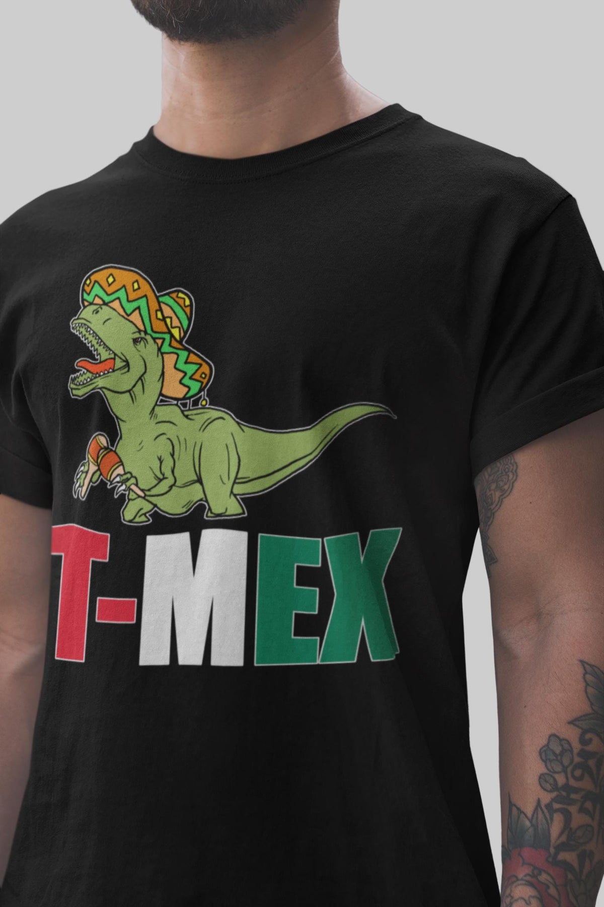 T-Rex Taco T-Shirt: Funny T-Mex Mexican Meme - Foodie Humor Tee
