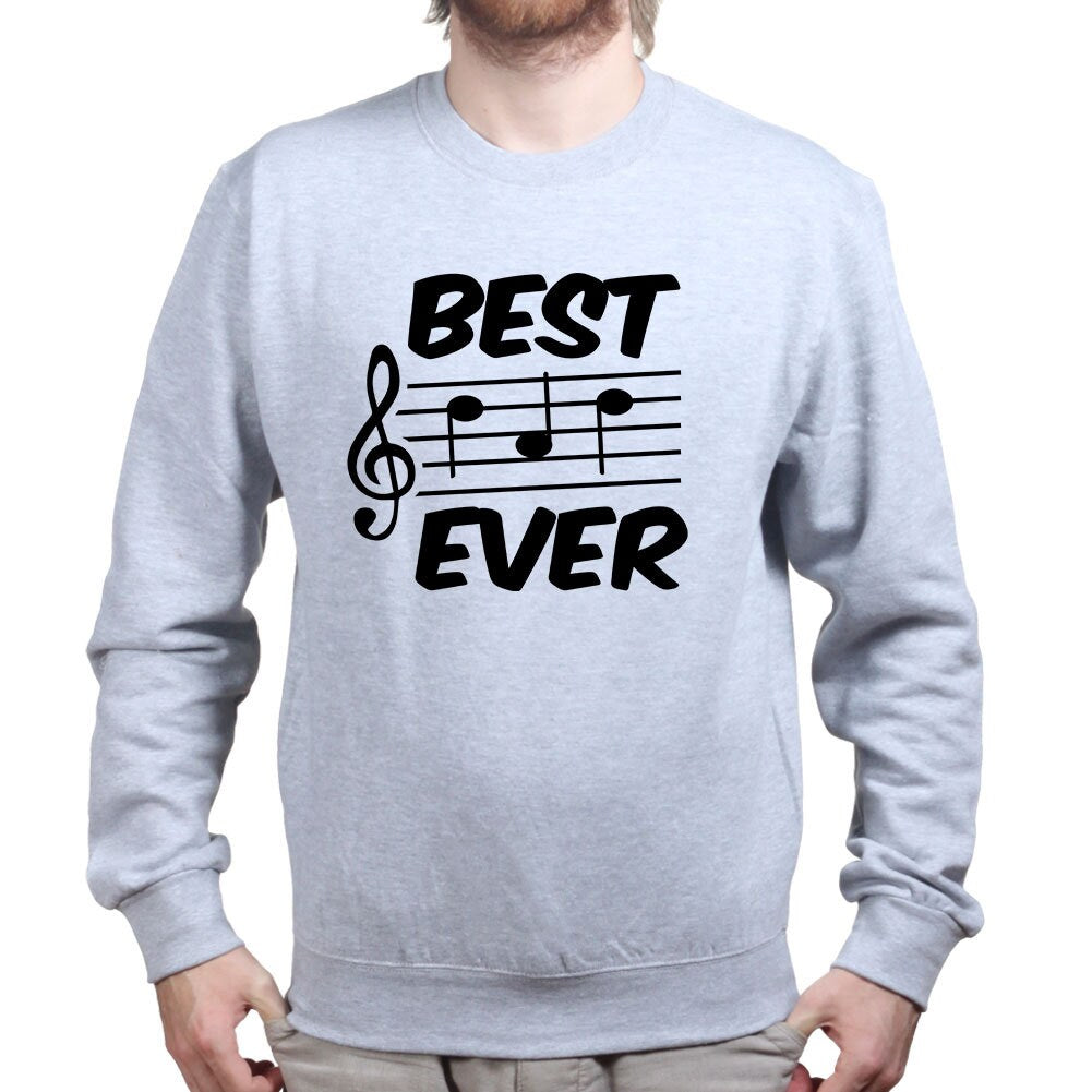 Best Dad Ever Music Daddy Father Musician Gift Sweatshirt