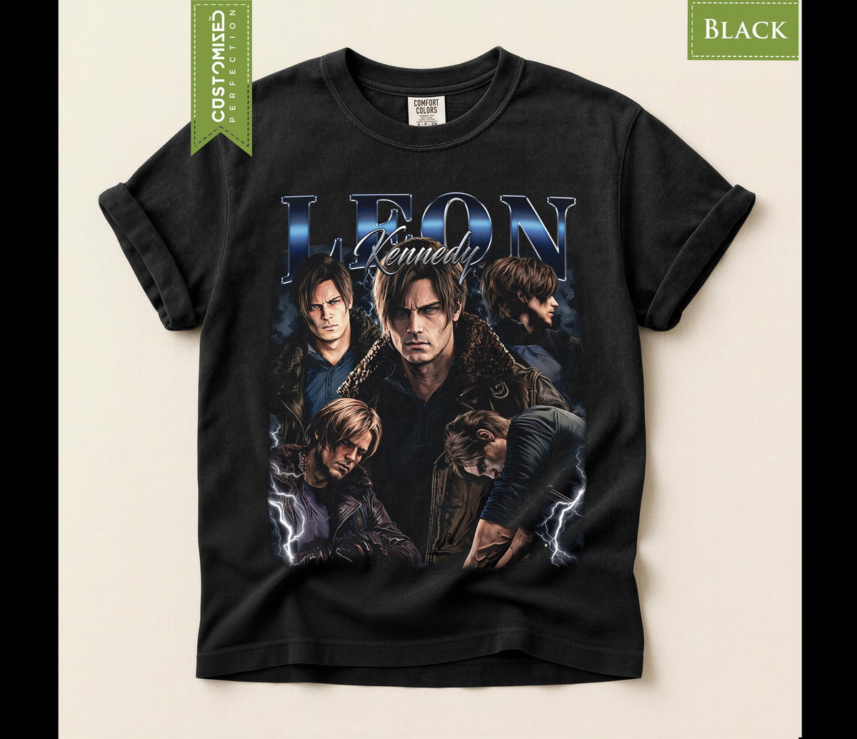 Limited Leon Kennedy Comfort Colors® Shirt - Resident Evil Requiem RE9 Fan Gaming Horror Tee Gift