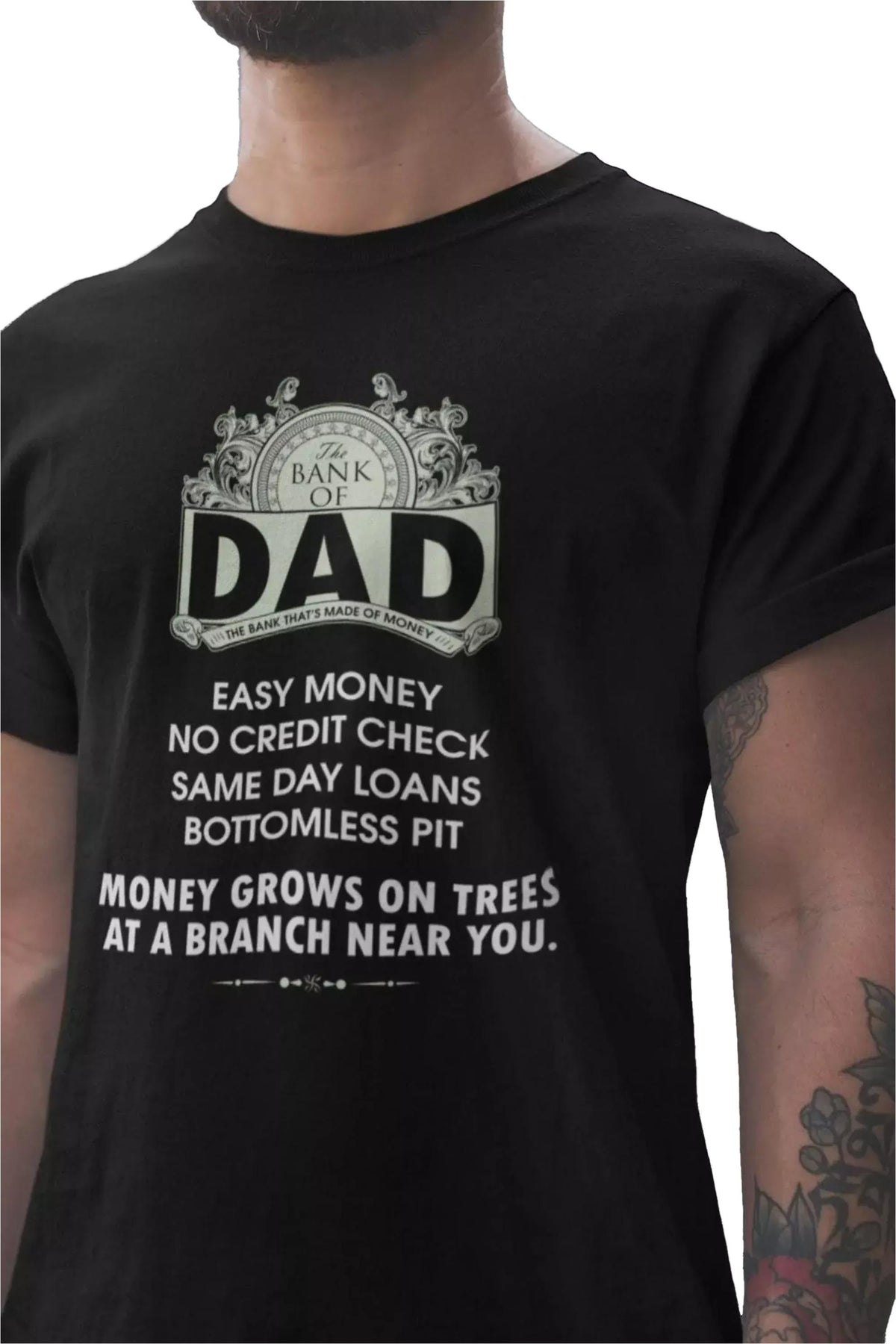 The Bank of Dad Shirt, Comfort Colors® Funny Father’s Day Tee for Papa