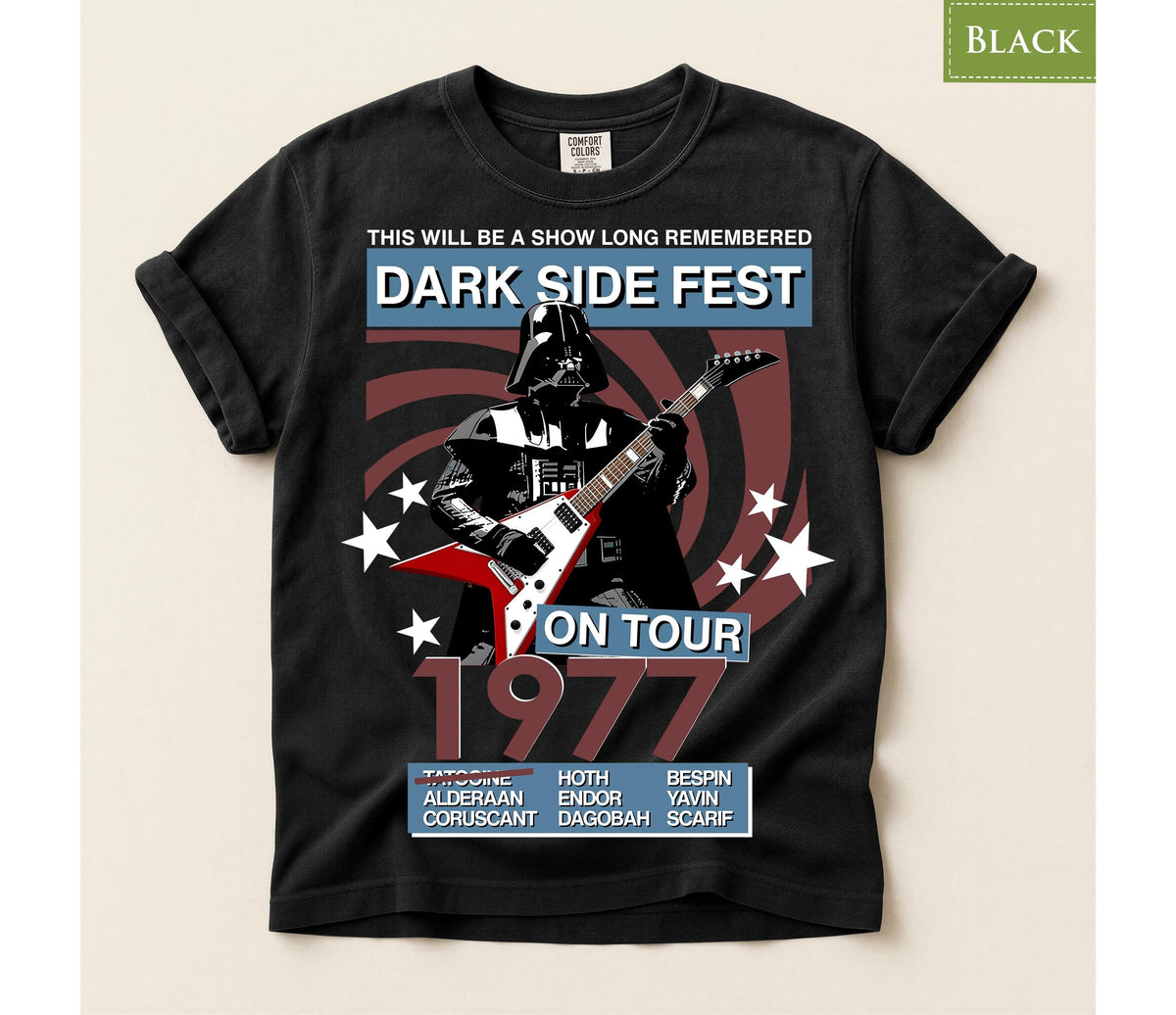 Comfort Colors® Darth Playing Guitar T-shirt, Tatooine Music Fest Tee