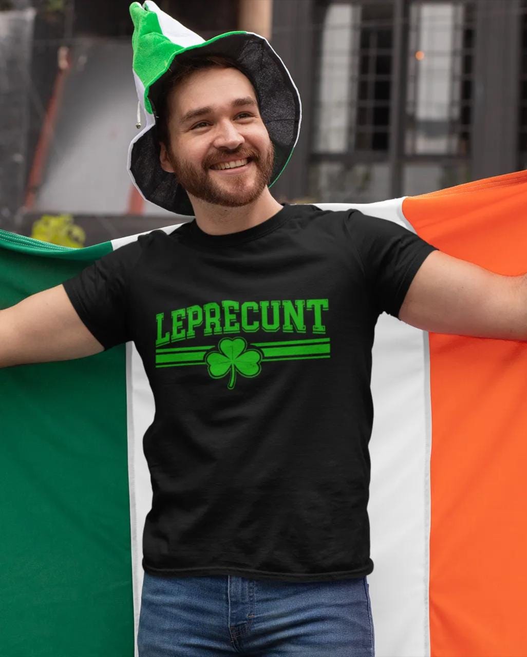 Leprecunt Shamrock T-Shirt | Funny St. Patrick's Day Tee
