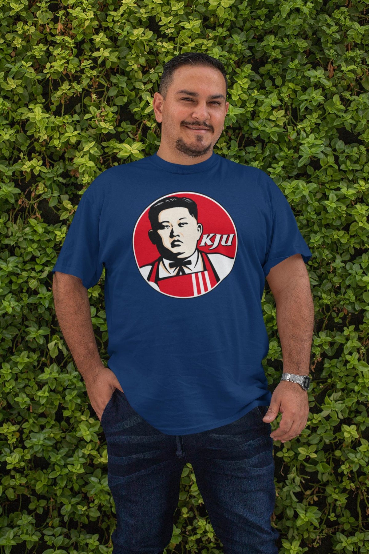 Kim Jong Un Fried Chicken Parody Shirt, Funny Dictator Chicken Logo T-Shirt, Political Satire Meme Hoodie, Funny Gag Gift Idea Sweatshirt