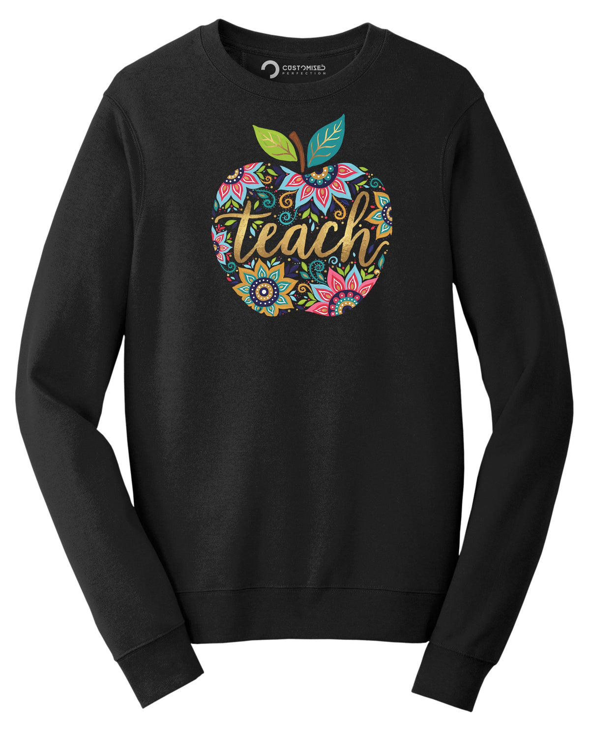 Teacher Shirt | Boho Mandala Apple Hoodie | Cute Teacher Appreciation Gift