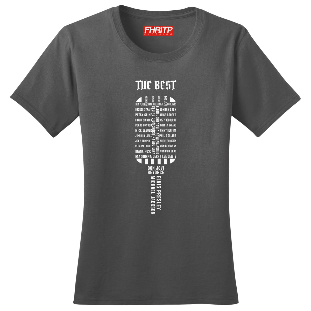 Ladies Vocal Legends Microphone Singer Singing Mic Tribute T shirt Tee Top T-shirt