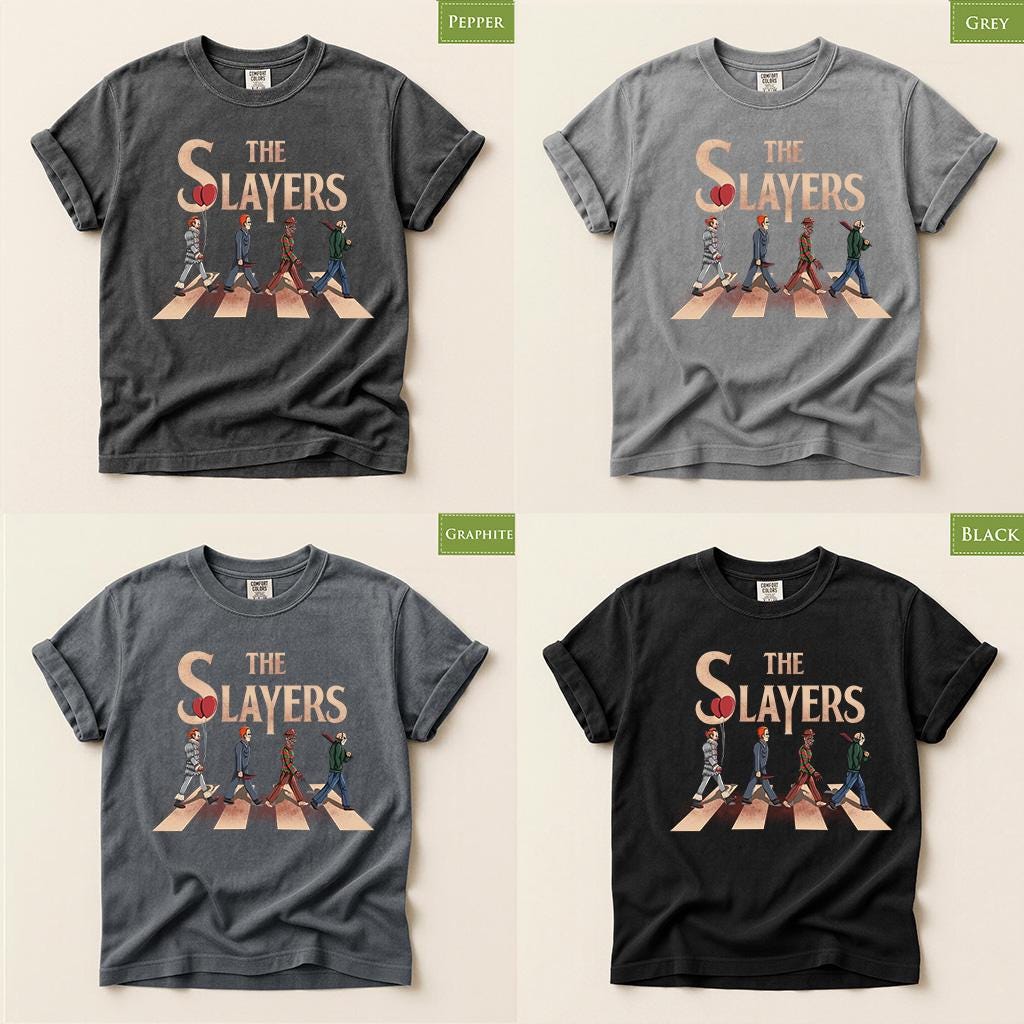 Comfort Colors® The Slayers Halloween Shirt, Horror Movie Tee, Retro Slasher Graphic Gift