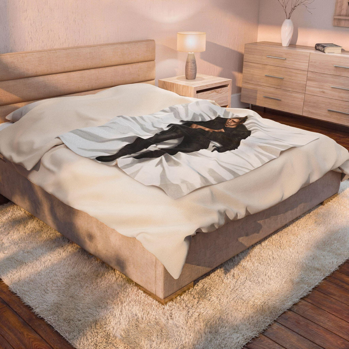 Leon Kennedy Resident Evil 9 Velveteen Plush Blanket, RE9 Game Fan Gift