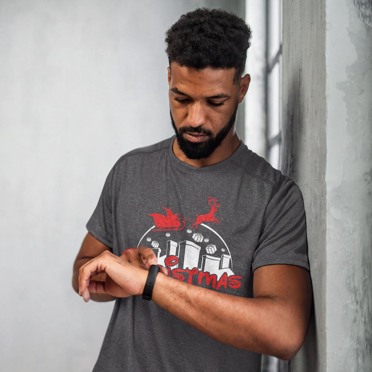 Comfort Colors® Christmas in the City Shirt, Santa Sleigh Holiday Tee, Retro Christmas Graphic, Festive Winter Gift