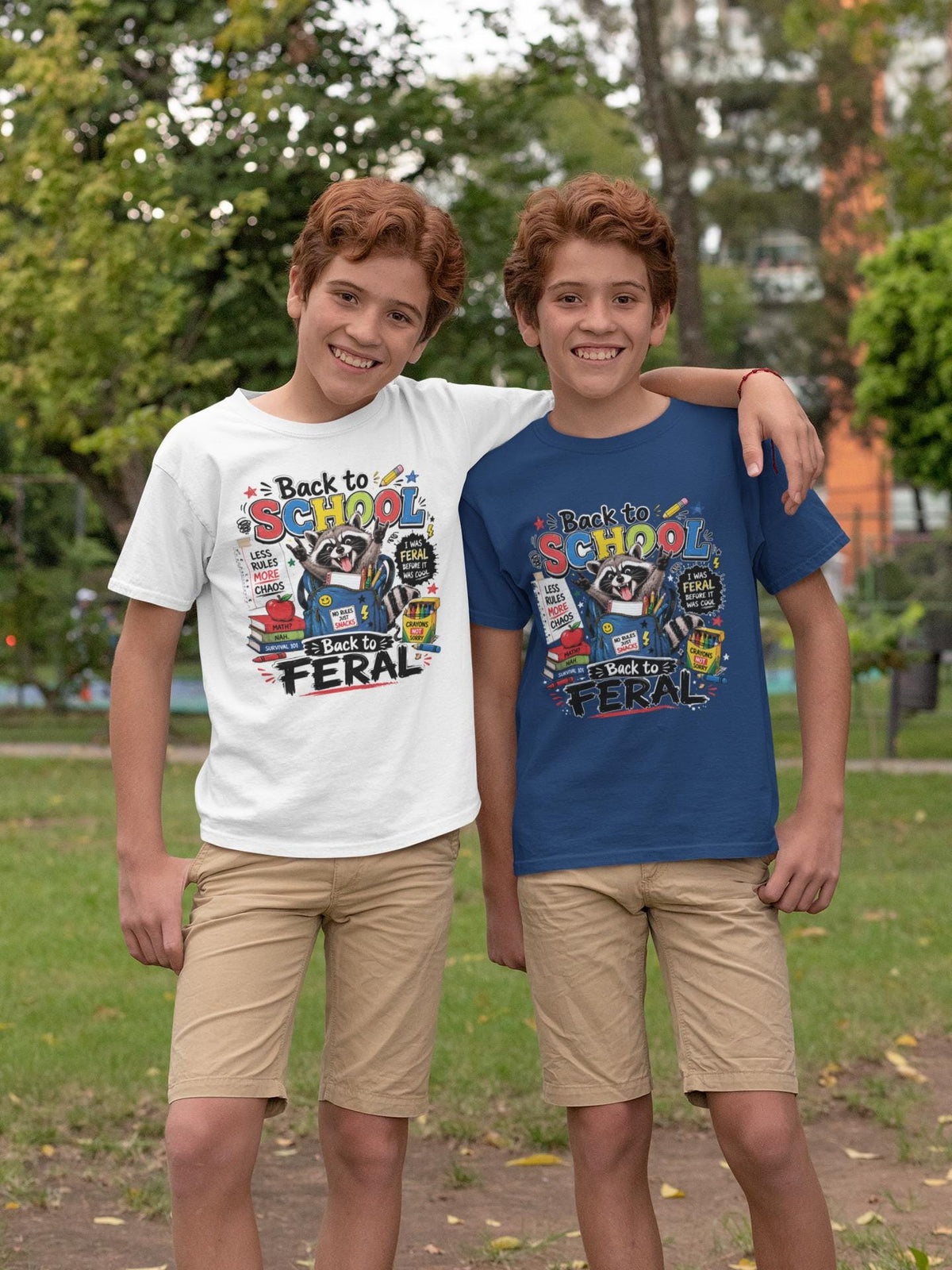 Back To School Shirt | Feral Raccoon Funny Hoodie | Kids Chaos Gift Idea