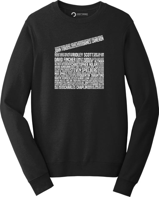 Movie Film Director Legends Clapperboard Tribute Sweatshirt, Movie Lover Gift, Film Student, Movie Buff, Custom Movie Sweater