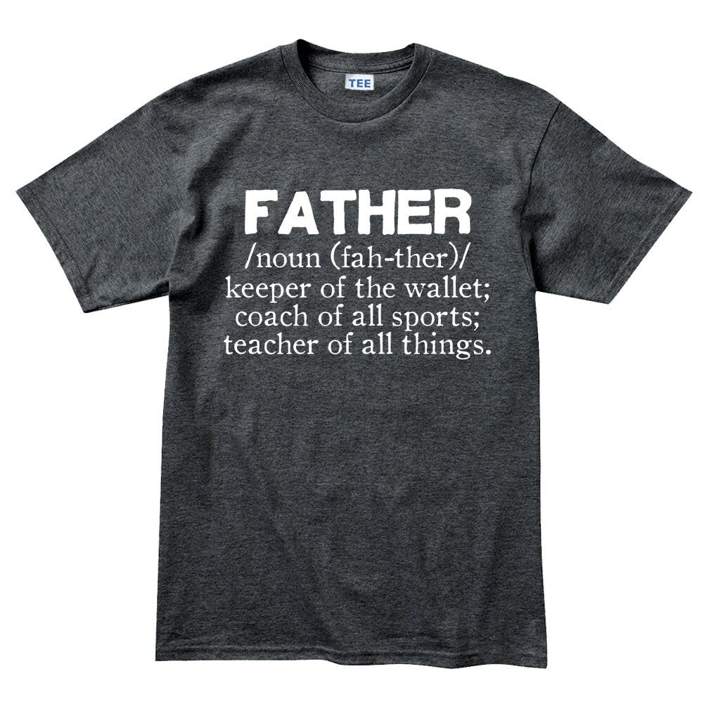 Definition of Father's Day Gift For Dad Daddy Papa Mens T shirt Tee Top T-shirt - R1794