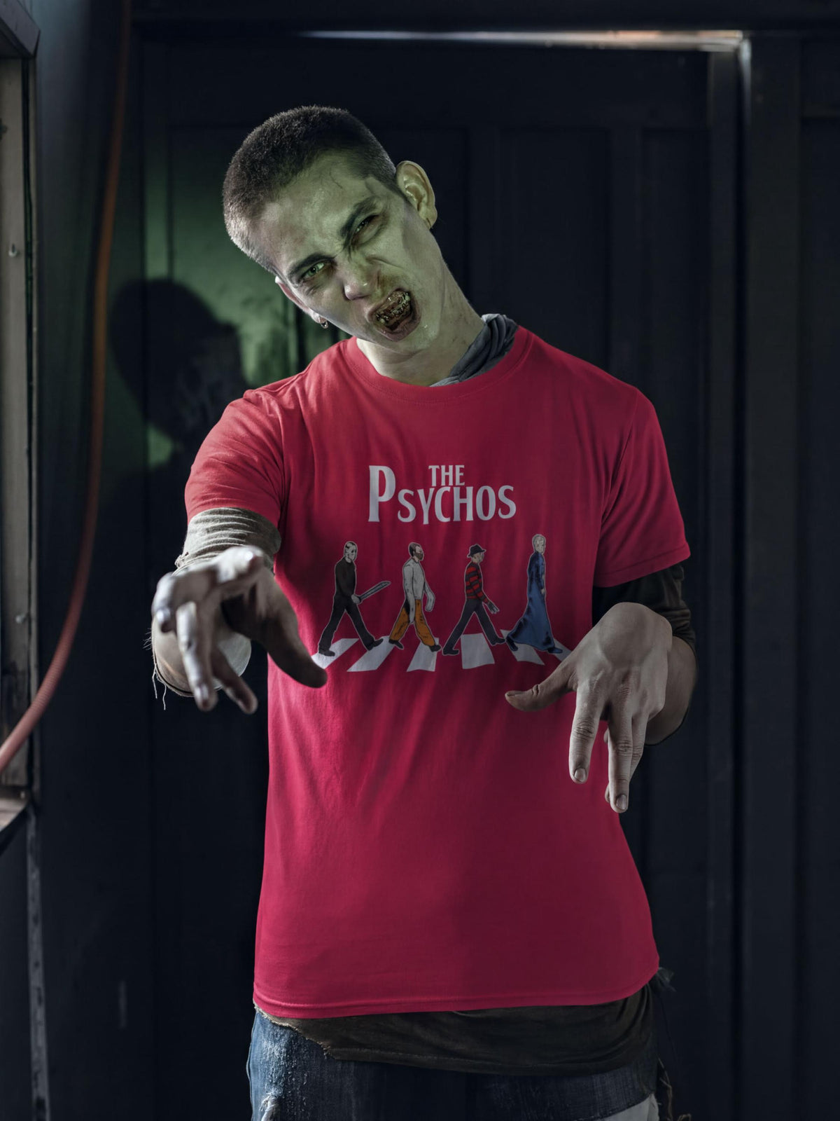 Comfort Colors® The Psychos Halloween Shirt, Slasher Movie Tee, Horror Characters Tshirt