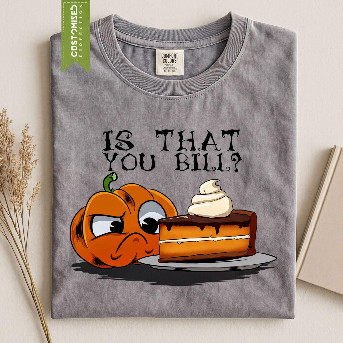 Comfort Colors® Halloween Funny Pumpkin Cake Shirt, Spooky Season Tee, Trick Or Treat Costume Top