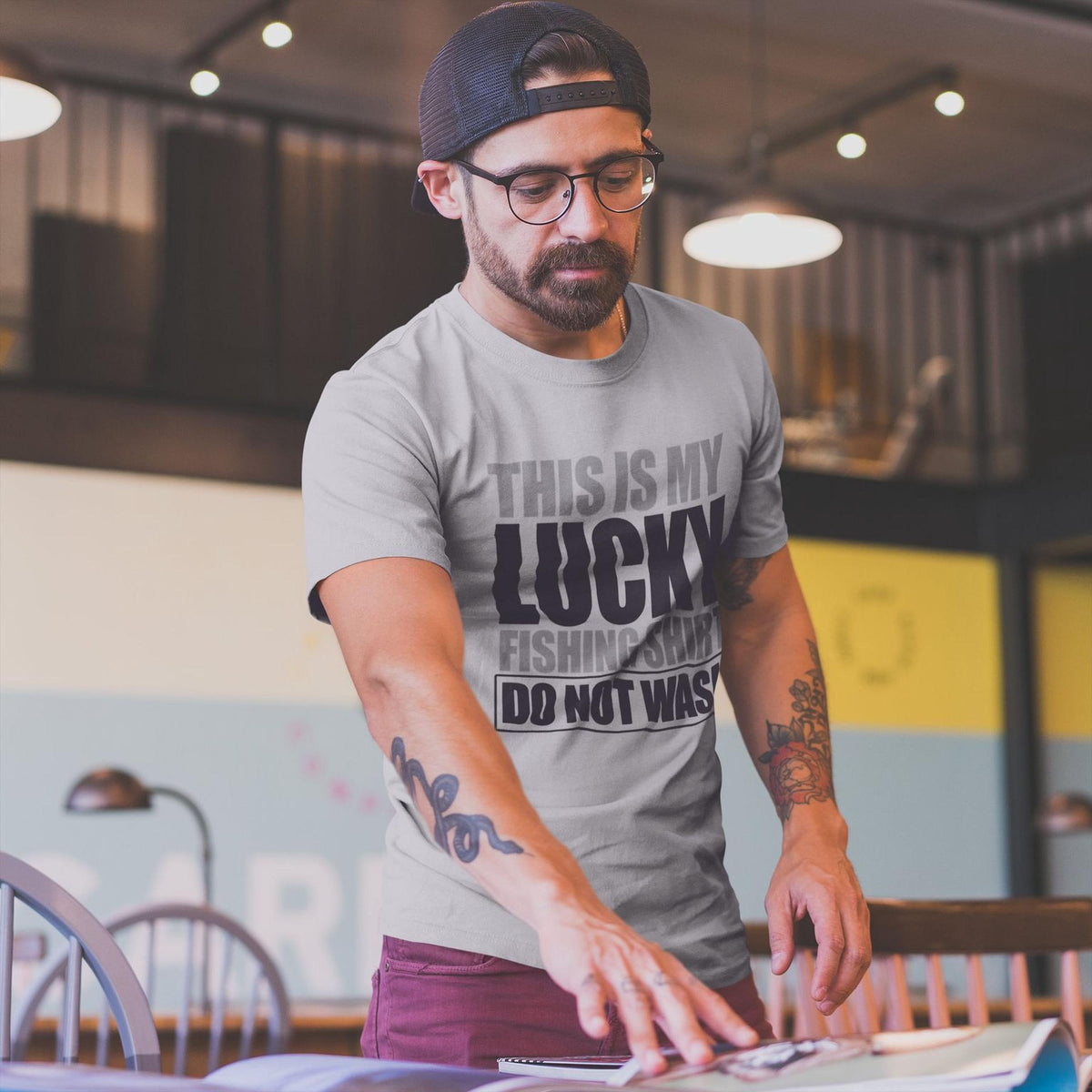 Funny Fishing Shirt: Lucky Angler Tee for Casting Lovers
