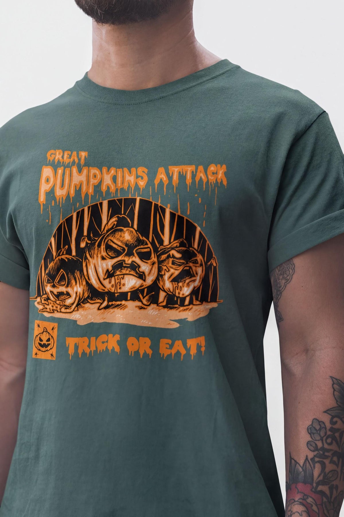 Great Pumpkin Attack Halloween Shirt, Comfort Colors® Trick Or Treat Tee, Spooky Season Top, Fall Autumn Tshirt