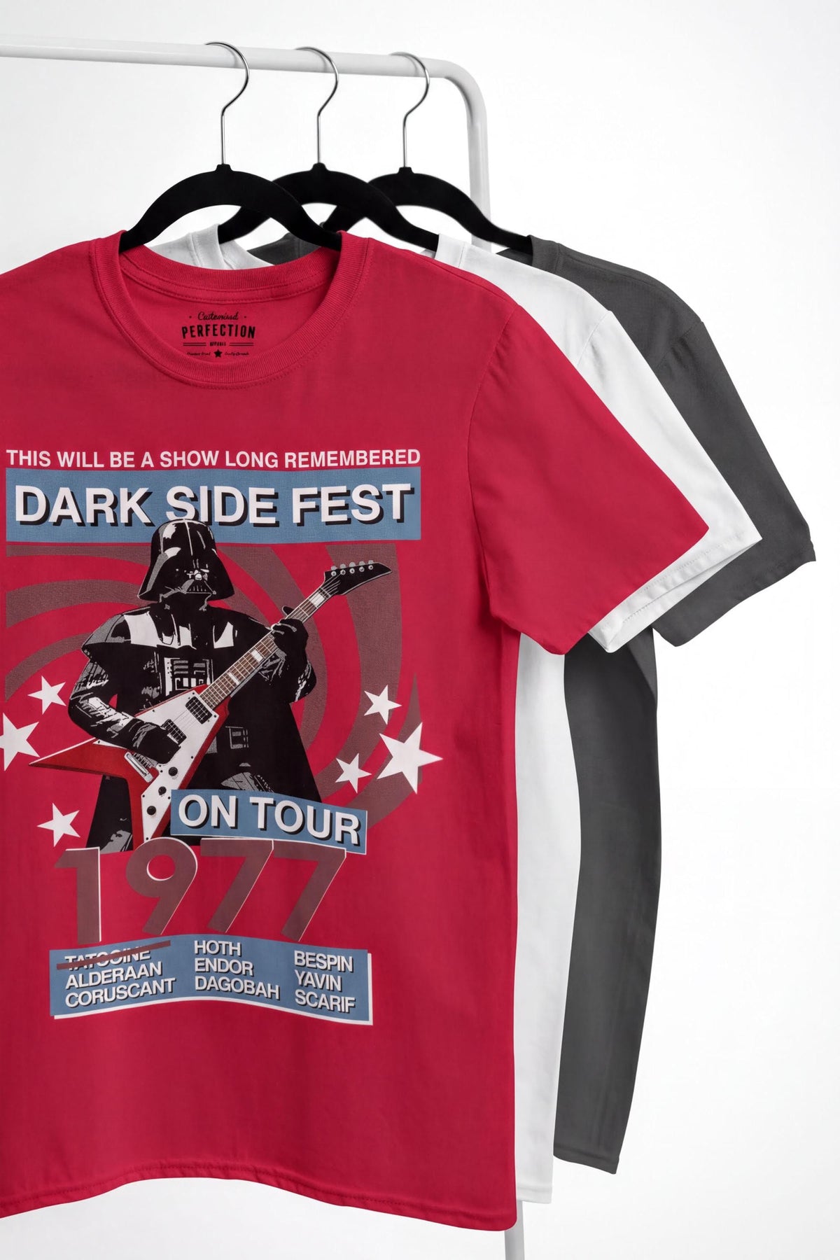 Funny Darth Playing Guitar T-shirt, Tatooine Music Fest Tee