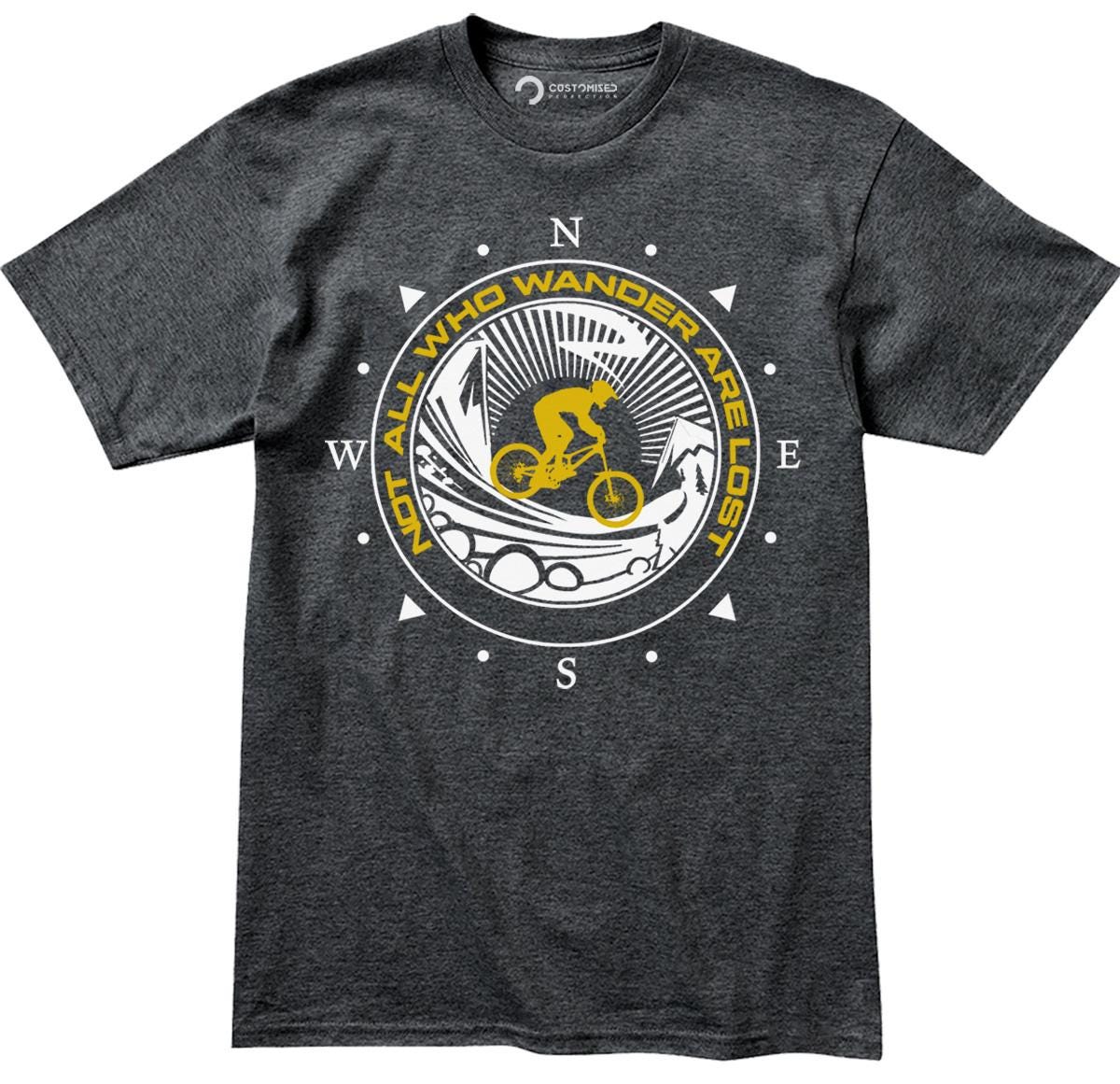Cycling Shirt for Bikers | Mountain Biking, Not all Who Wander Are Lost Tee