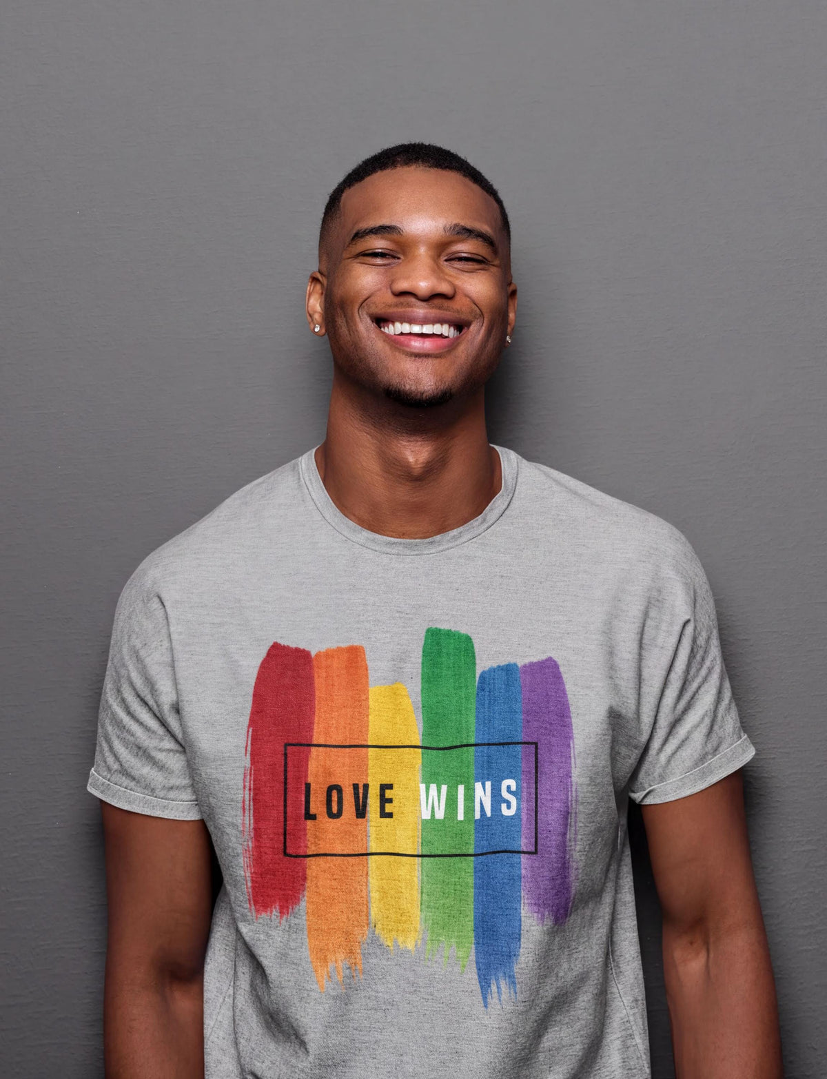 Comfort Colors® Love Wins LGBTQIA2+ Shirt, Rainbow Flag Pride Proud Tee, Gay Rights Top