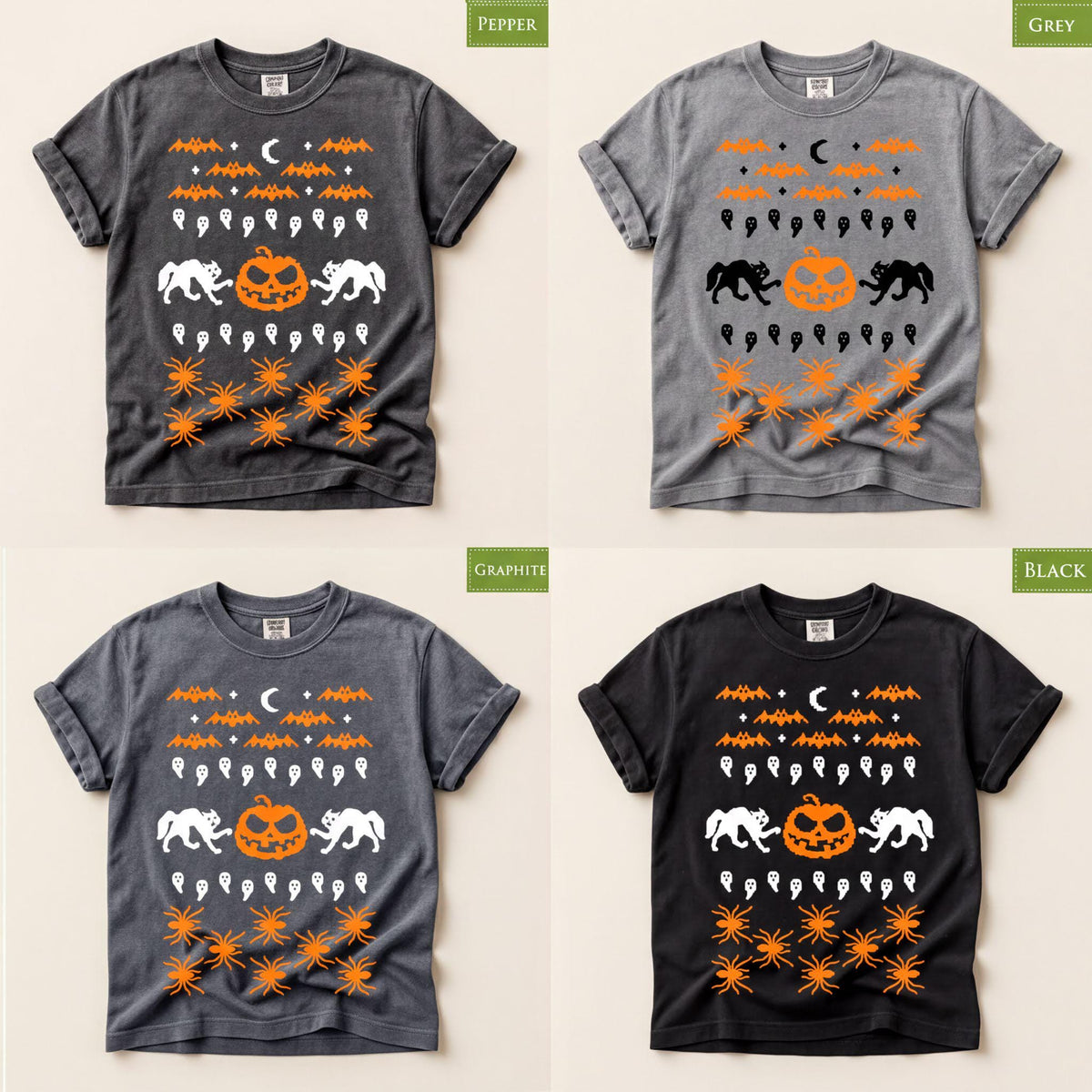 Comfort Colors® Halloween Ugly Sweater Shirt, Funny Pumpkin Trick Or Treat Tee, Costume Ideas Top