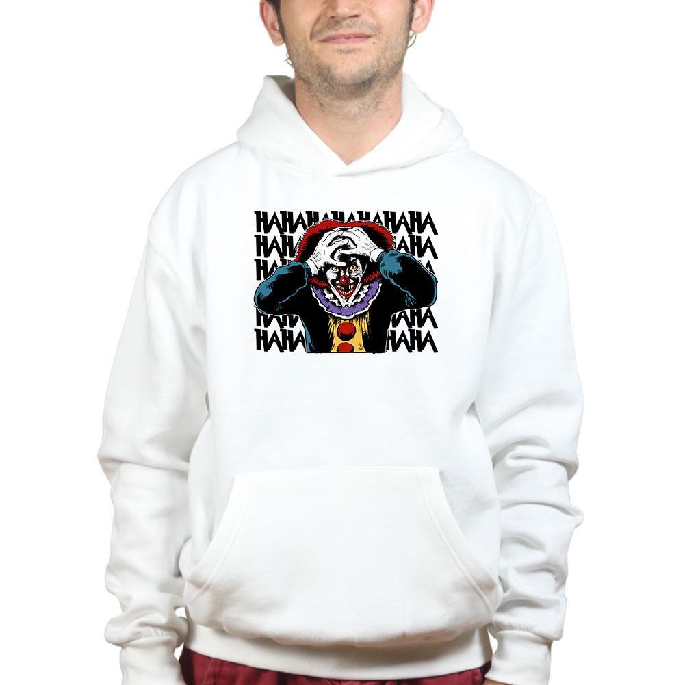 Laughing Clown HAHA Shirt, Colorful Horror Clown T-Shirt, Creepy Laugh Pattern Hoodie, Evil Clown Pop Art Sweatshirt, Halloween Tee Gift