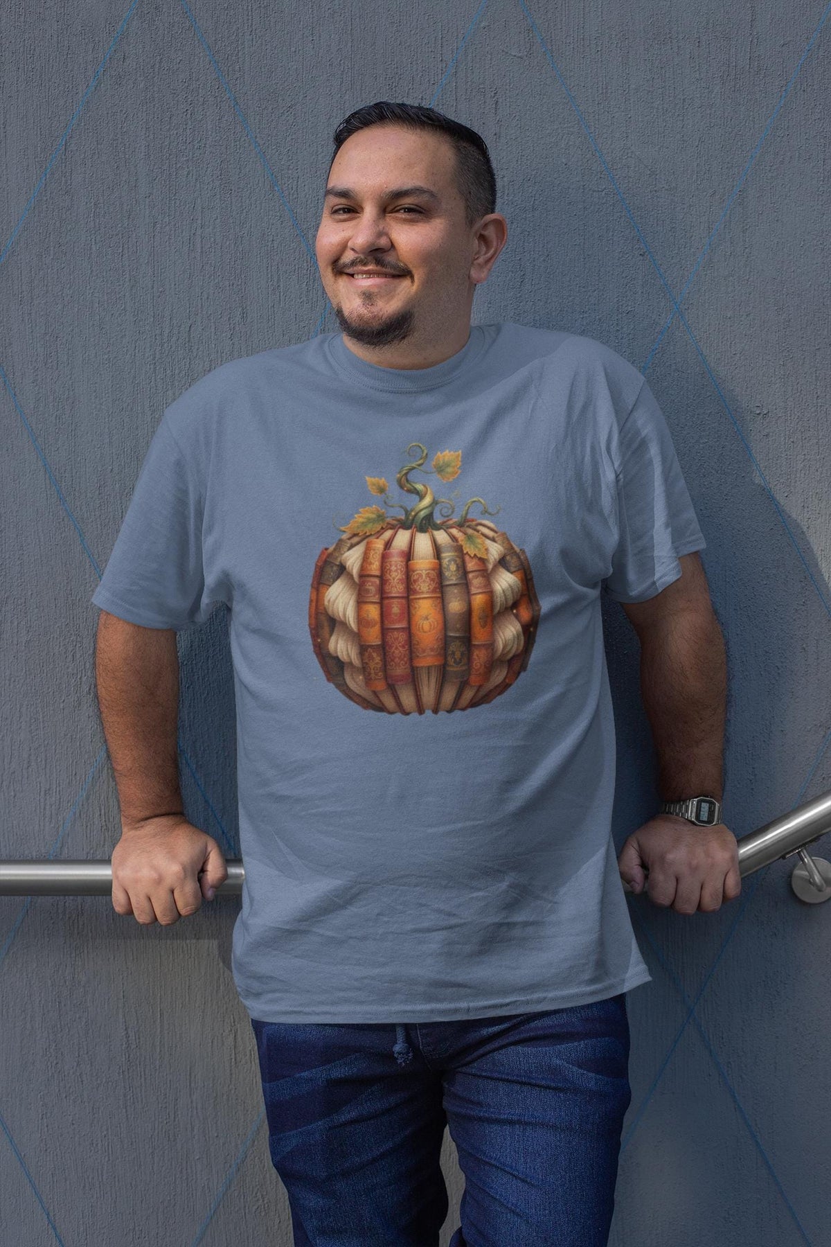 Comfort Colors® Book Pumpkin Shirt, Back to School Library Autumn Reader Tee, Cozy Fall Book Lover Gift
