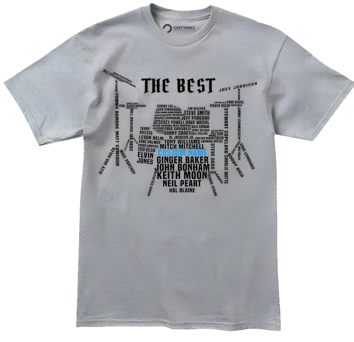 Custom Personalized Drummer Shirt, Gift for Drum Players Tee