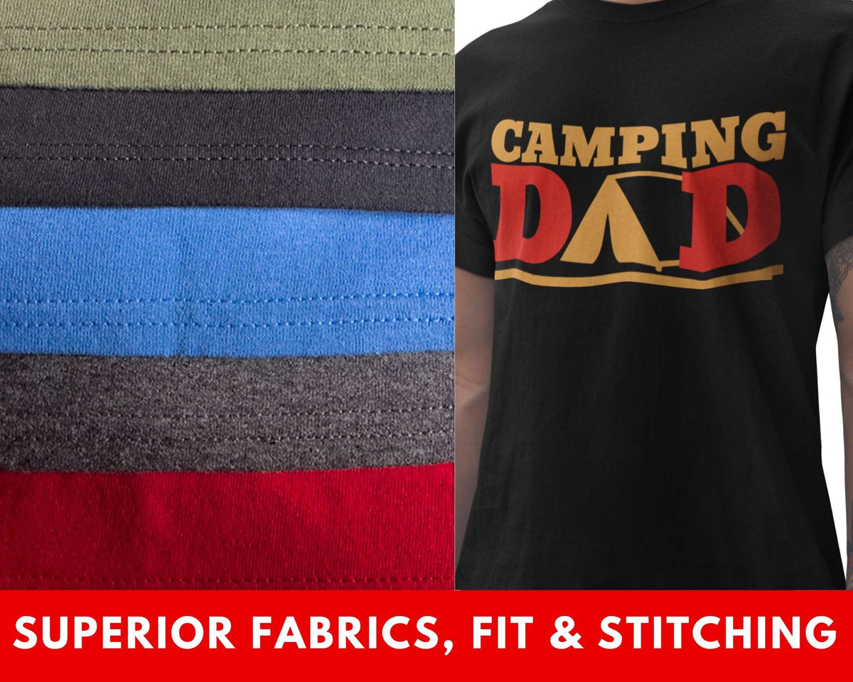 Camping Dad T-Shirt, Funny Outdoor Design for Fathers, Papa Adventure Tee