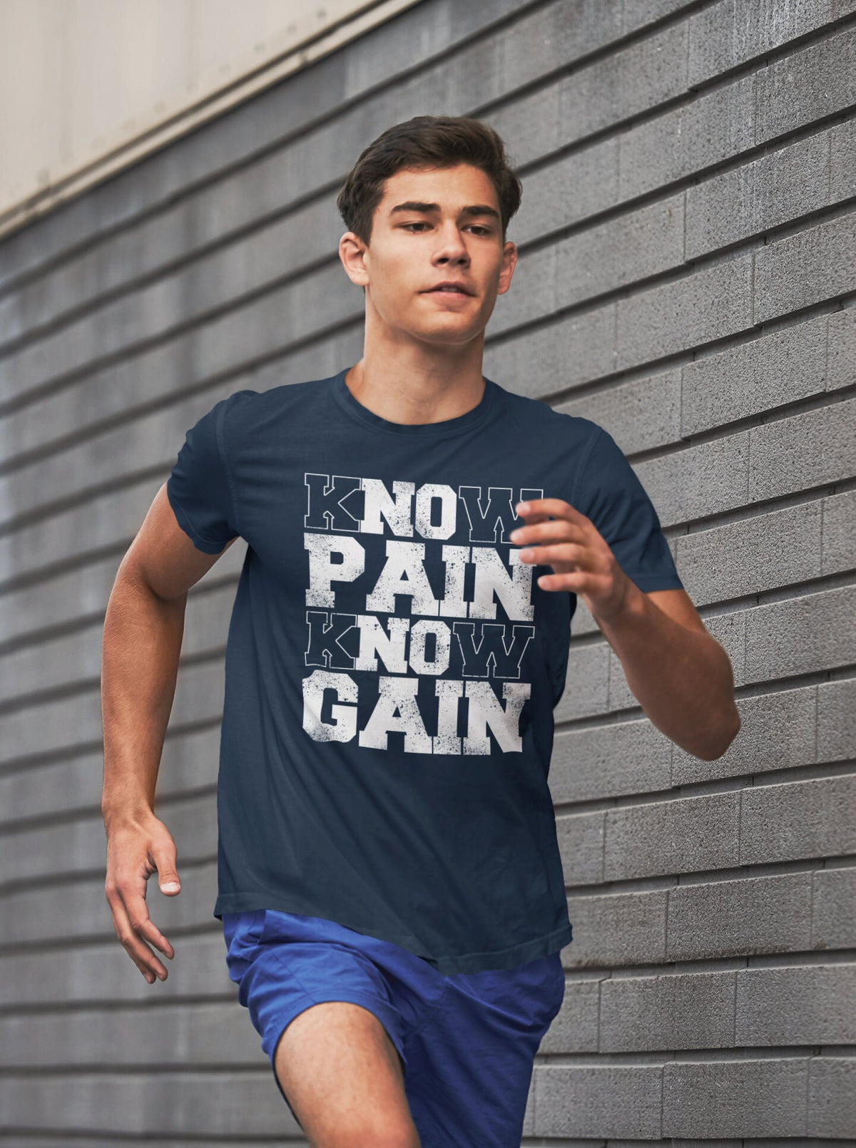 Workout T-shirt for Gym Rat, No Pain No Gain, Motivational Exercise Gift