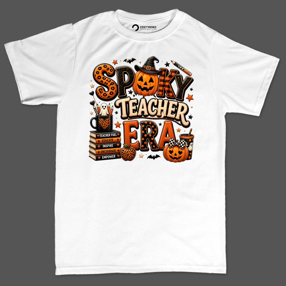 Spooky Teacher Era Shirt | Halloween Leopard Hoodie | Teacher Gift Idea