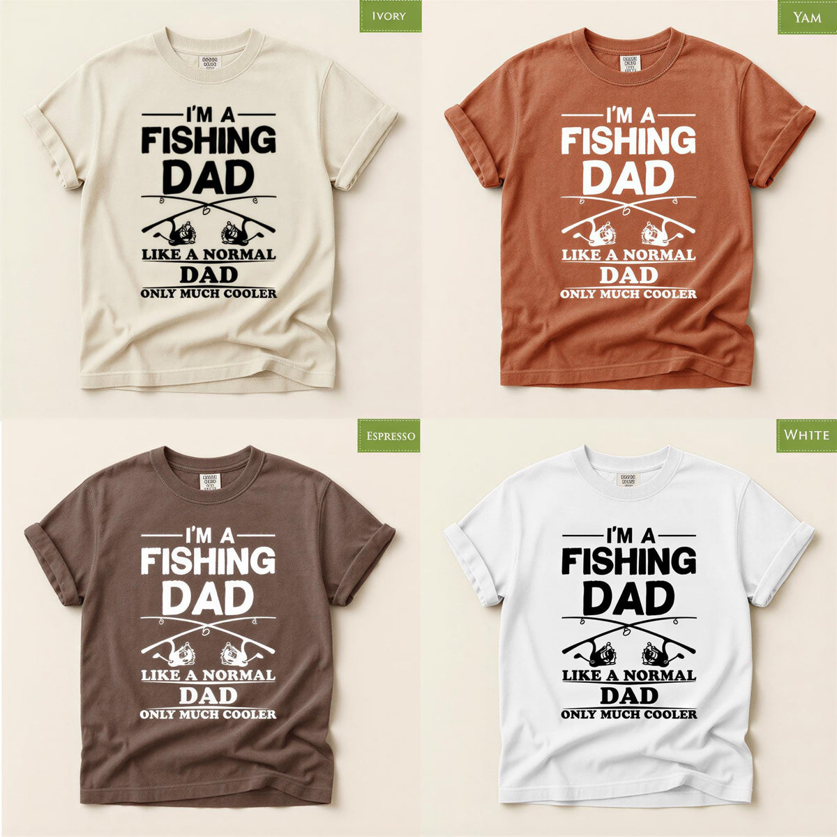 Dad Fishing Shirt, Fisherman Gift for Fathers, Comfort Colors® Funny Angler Papa Tee